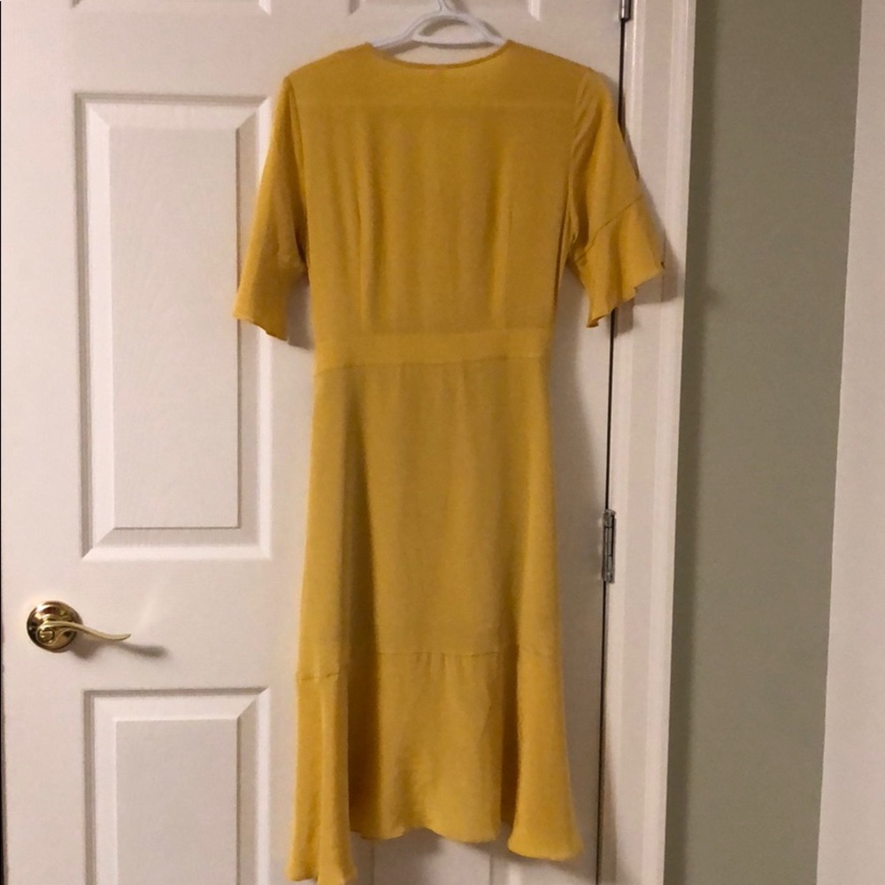 LILYSILK RUFFLE V NECK DRESS - Picture 5 of 5